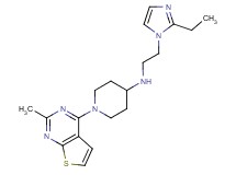 N-[2-(2-ethyl-1H-imidazol-1-yl)ethyl]-1-(2-methylthieno[2,3-d]pyrimidin-4-yl)piperidin-4-amine