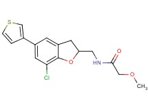 N-{[7-chloro-5-(3-thienyl)-2,3-dihydro-1-benzofuran-2-yl]methyl}-2-methoxyacetamide