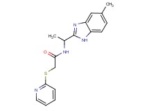 N-[1-(5-methyl-1H-benzimidazol-2-yl)ethyl]-2-(pyridin-2-ylthio)acetamide