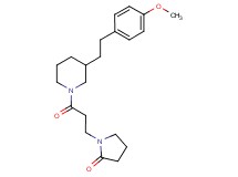 1-(3-{3-[2-(4-methoxyphenyl)ethyl]-1-piperidinyl}-3-oxopropyl)-2-pyrrolidinone