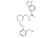 N-({1-[2-(2-methoxyphenyl)ethyl]-3-piperidinyl}methyl)-N-methyl-1H-benzimidazole-5-carboxamide