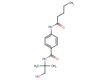 N-(2-hydroxy-1,1-dimethylethyl)-4-(pentanoylamino)benzamide