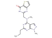 2-{[methyl(1-methyl-6-propyl-1H-pyrazolo[3,4-d]pyrimidin-4-yl)amino]methyl}thieno[3,2-d]pyrimidin-4(3H)-one