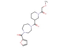 1-(2-furoyl)-4-{[1-(methoxyacetyl)piperidin-3-yl]carbonyl}-1,4-diazepane