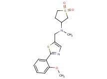(1,1-dioxidotetrahydro-3-thienyl){[2-(2-methoxyphenyl)-1,3-thiazol-5-yl]methyl}methylamine