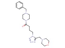 4-({1-[4-(4-benzyl-1-piperazinyl)-4-oxobutyl]-1H-tetrazol-5-yl}methyl)morpholine