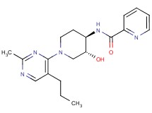 N-[(3R*,4R*)-3-hydroxy-1-(2-methyl-5-propylpyrimidin-4-yl)piperidin-4-yl]pyridine-2-carboxamide