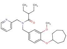 N-[4-(cycloheptyloxy)-3-methoxybenzyl]-2-ethyl-N-(2-pyridinylmethyl)butanamide