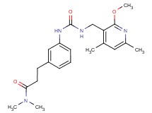 3-{3-[({[(2-methoxy-4,6-dimethylpyridin-3-yl)methyl]amino}carbonyl)amino]phenyl}-N,N-dimethylpropanamide