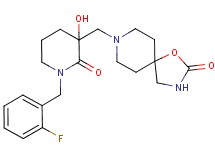 8-{[1-(2-fluorobenzyl)-3-hydroxy-2-oxopiperidin-3-yl]methyl}-1-oxa-3,8-diazaspiro[4.5]decan-2-one