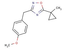 3-(4-methoxybenzyl)-5-(1-methylcyclopropyl)-1,2,4-oxadiazole