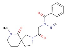 2-[2-(7-methyl-6-oxo-2,7-diazaspiro[4.5]dec-2-yl)-2-oxoethyl]phthalazin-1(2H)-one