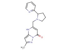 2-methyl-5-{[2-(2-pyridinyl)-1-pyrrolidinyl]methyl}pyrazolo[1,5-a]pyrimidin-7(4H)-one