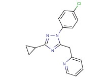 2-{[1-(4-chlorophenyl)-3-cyclopropyl-1H-1,2,4-triazol-5-yl]methyl}pyridine