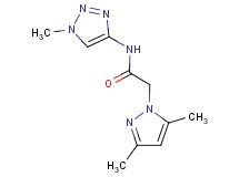 2-(3,5-dimethyl-1H-pyrazol-1-yl)-N-(1-methyl-1H-1,2,3-triazol-4-yl)acetamide