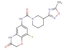 N-(8-fluoro-3-oxo-3,4-dihydro-2H-1,4-benzoxazin-6-yl)-3-(5-methyl-1,2,4-oxadiazol-3-yl)piperidine-1-carboxamide