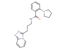 2-pyrrolidin-1-yl-N-(3-[1,2,4]triazolo[4,3-a]pyridin-3-ylpropyl)benzamide