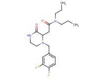 2-[1-(3,4-difluorobenzyl)-3-oxo-2-piperazinyl]-N,N-dipropylacetamide