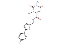 N-{[5-(4-fluorophenyl)-2-furyl]methyl}-1,3-dimethyl-2,6-dioxo-1,2,3,6-tetrahydro-4-pyrimidinecarboxamide