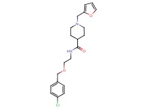 N-{2-[(4-chlorobenzyl)oxy]ethyl}-1-(2-furylmethyl)-4-piperidinecarboxamide