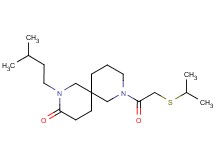 8-[(isopropylthio)acetyl]-2-(3-methylbutyl)-2,8-diazaspiro[5.5]undecan-3-one