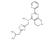 N-[(5-isobutyl-1,2,4-oxadiazol-3-yl)methyl]-N-methyl-2-pyridin-2-yl-5,6,7,8-tetrahydropyrido[3,4-d]pyrimidin-4-amine