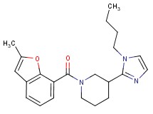 3-(1-butyl-1H-imidazol-2-yl)-1-[(2-methyl-1-benzofuran-7-yl)carbonyl]piperidine