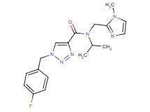 1-(4-fluorobenzyl)-N-isopropyl-N-[(1-methyl-1H-imidazol-2-yl)methyl]-1H-1,2,3-triazole-4-carboxamide