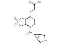3-[(4aR*,7aS*)-4-[(1R*,5S*,6r)-3-azabicyclo[3.1.0]hex-6-ylcarbonyl]-6,6-dioxidohexahydrothieno[3,4-b]pyrazin-1(2H)-yl]propanoic acid