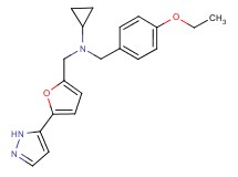 N-(4-ethoxybenzyl)-N-{[5-(1H-pyrazol-5-yl)-2-furyl]methyl}cyclopropanamine
