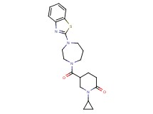 5-{[4-(1,3-benzothiazol-2-yl)-1,4-diazepan-1-yl]carbonyl}-1-cyclopropyl-2-piperidinone