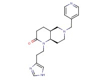 (4aS*,8aR*)-1-[2-(1H-imidazol-4-yl)ethyl]-6-(pyridin-4-ylmethyl)octahydro-1,6-naphthyridin-2(1H)-one