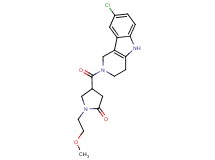 4-[(8-chloro-1,3,4,5-tetrahydro-2H-pyrido[4,3-b]indol-2-yl)carbonyl]-1-(2-methoxyethyl)-2-pyrrolidinone