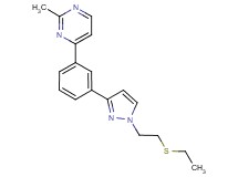 4-(3-{1-[2-(ethylthio)ethyl]-1H-pyrazol-3-yl}phenyl)-2-methylpyrimidine