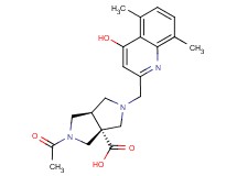 rel-(3aR,6aR)-2-acetyl-5-[(4-hydroxy-5,8-dimethyl-2-quinolinyl)methyl]hexahydropyrrolo[3,4-c]pyrrole-3a(1H)-carboxylic acid