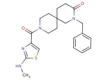 2-benzyl-9-{[2-(methylamino)-1,3-thiazol-4-yl]carbonyl}-2,9-diazaspiro[5.5]undecan-3-one