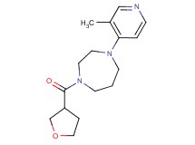 1-(3-methyl-4-pyridinyl)-4-(tetrahydro-3-furanylcarbonyl)-1,4-diazepane