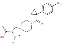 8-{[1-(4-methylphenyl)cyclopropyl]carbonyl}-2,8-diazaspiro[4.5]decane-3-carboxylic acid