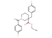 ethyl 1-(4-fluorobenzoyl)-3-(4-fluorobenzyl)-3-piperidinecarboxylate