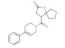 4-[(4-phenyl-3,6-dihydropyridin-1(2H)-yl)carbonyl]-1-oxaspiro[4.4]nonan-2-one