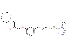 1-(1-azepanyl)-3-{3-[({2-[(1-methyl-1H-tetrazol-5-yl)thio]ethyl}amino)methyl]phenoxy}-2-propanol