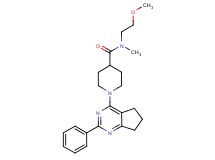 N-(2-methoxyethyl)-N-methyl-1-(2-phenyl-6,7-dihydro-5H-cyclopenta[d]pyrimidin-4-yl)-4-piperidinecarboxamide