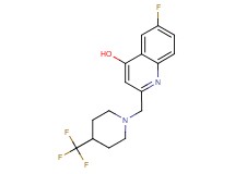 6-fluoro-2-{[4-(trifluoromethyl)piperidin-1-yl]methyl}quinolin-4-ol