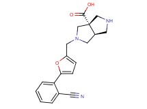 (3aS*,6aS*)-2-{[5-(2-cyanophenyl)-2-furyl]methyl}hexahydropyrrolo[3,4-c]pyrrole-3a(1H)-carboxylic acid