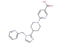 6-{4-[1-(2-pyridinylmethyl)-1H-imidazol-2-yl]-1-piperidinyl}nicotinic acid