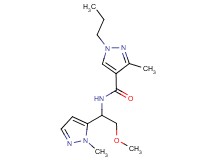N-[2-methoxy-1-(1-methyl-1H-pyrazol-5-yl)ethyl]-3-methyl-1-propyl-1H-pyrazole-4-carboxamide