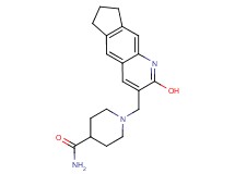 1-[(2-hydroxy-7,8-dihydro-6H-cyclopenta[g]quinolin-3-yl)methyl]-4-piperidinecarboxamide