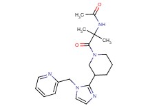 N-(1,1-dimethyl-2-oxo-2-{3-[1-(2-pyridinylmethyl)-1H-imidazol-2-yl]-1-piperidinyl}ethyl)acetamide