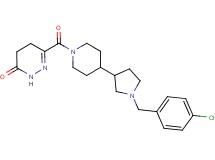 6-({4-[1-(4-chlorobenzyl)-3-pyrrolidinyl]-1-piperidinyl}carbonyl)-4,5-dihydro-3(2H)-pyridazinone