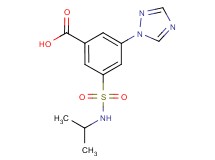 3-[(isopropylamino)sulfonyl]-5-(1H-1,2,4-triazol-1-yl)benzoic acid